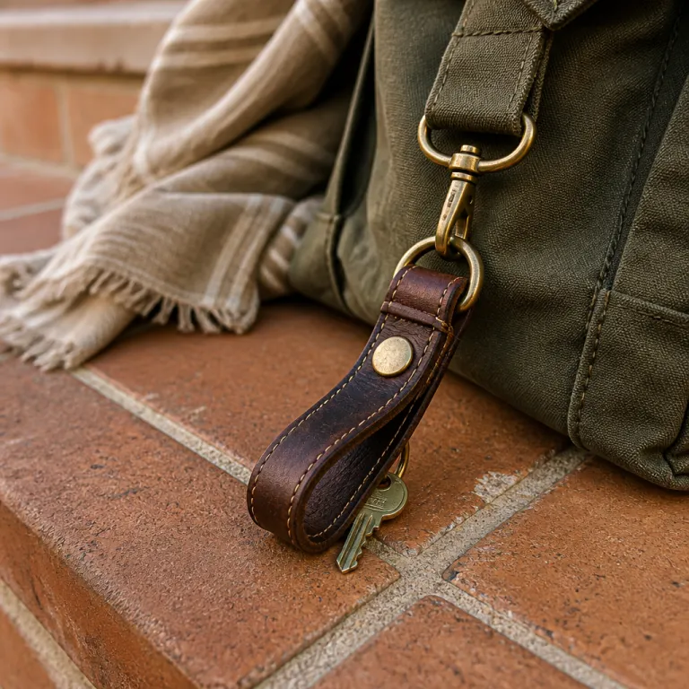 The refined art of the leather key ring for discerning owners