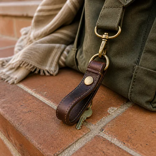 The refined art of the leather key ring for discerning owners
