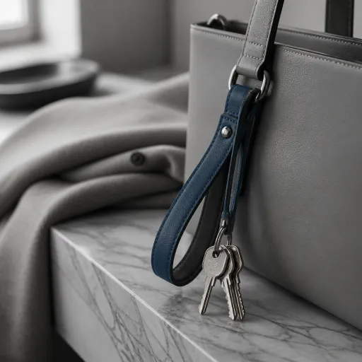 Why a leather wristlet keychain is the most refined way to carry your keys